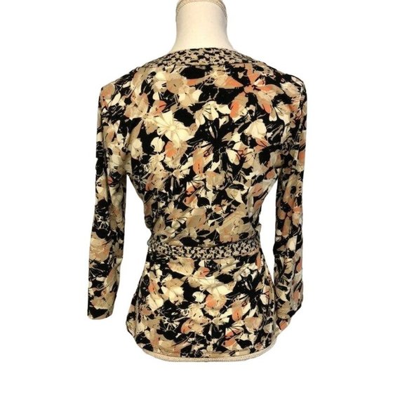 Axcess Faux Wrap Blouse Womens M Used - Picture 2 of 12